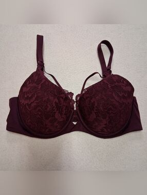 La SENZA Lace Underwire Bra in Burgundy Plum